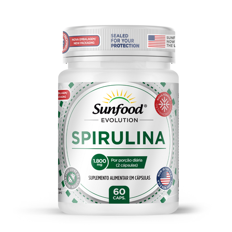 Spirulina Sunfood 1800mg 60caps