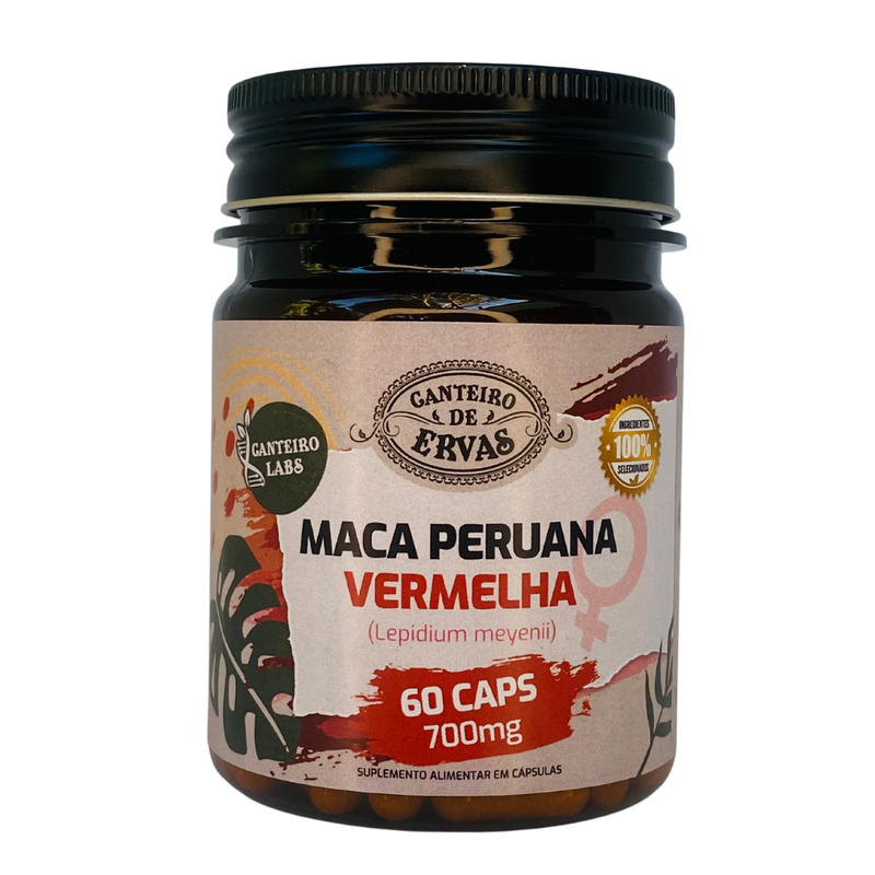 Maca Peruana Vermelha Canteiro de Ervas 700mg 60Caps