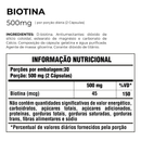 Biotina Vitamina B7 Sunfood 500mg 60Caps