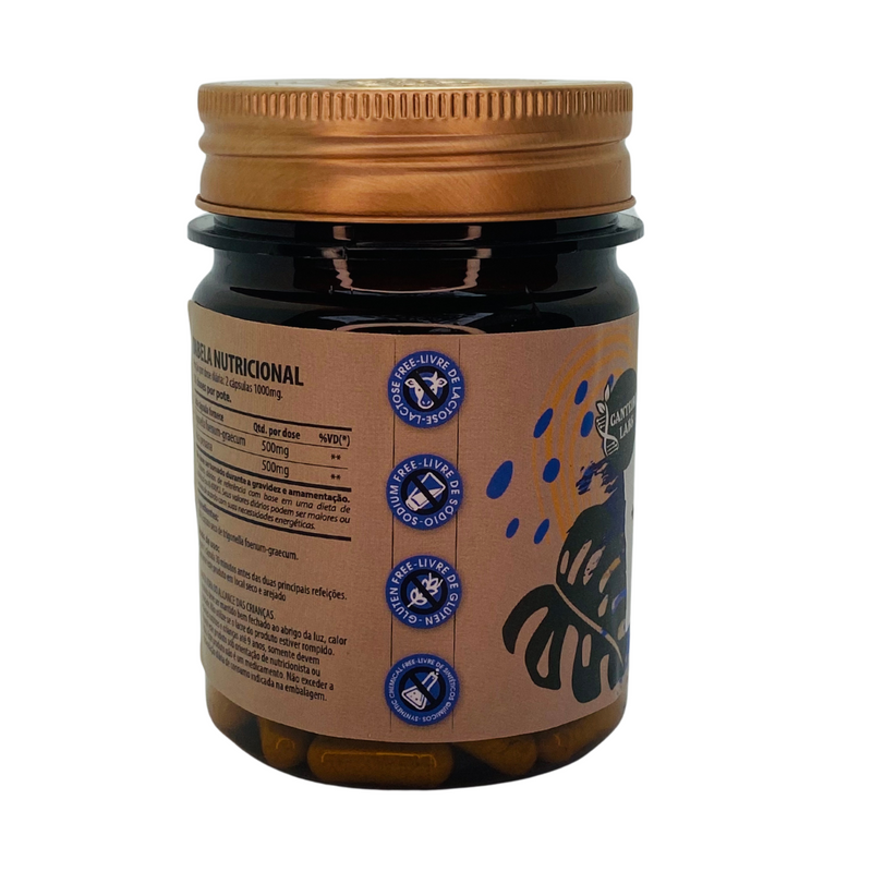 Feno Grego + Maca Peruana Canteiro de Ervas 1000mg 60Caps