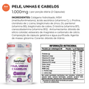 Pele, Unhas e Cabelos Sunfood 1000mg 60caps