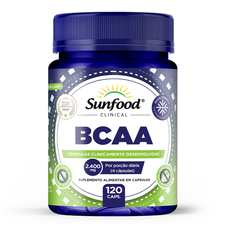 BCAA Sunfood 2400mg 120Caps