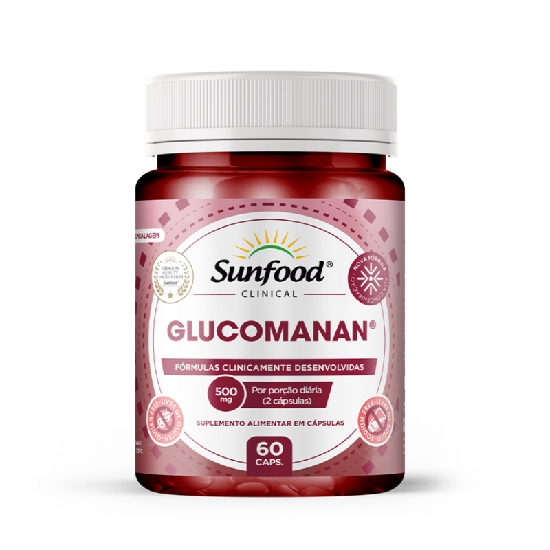 Glucomanan Sunfood 500mg 60Caps