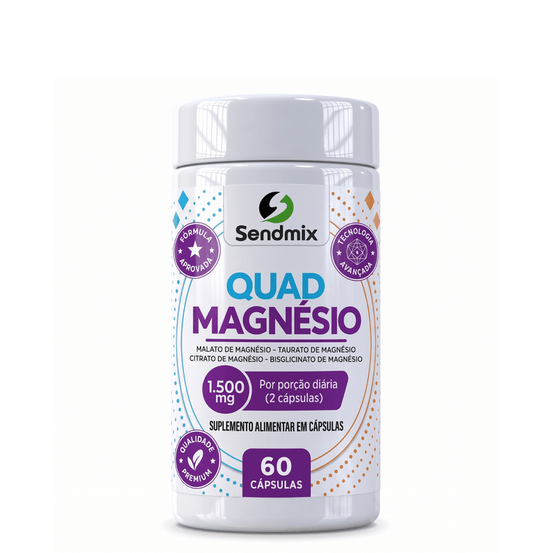 Quadmagnésio Sendmix 1500mg 60Caps