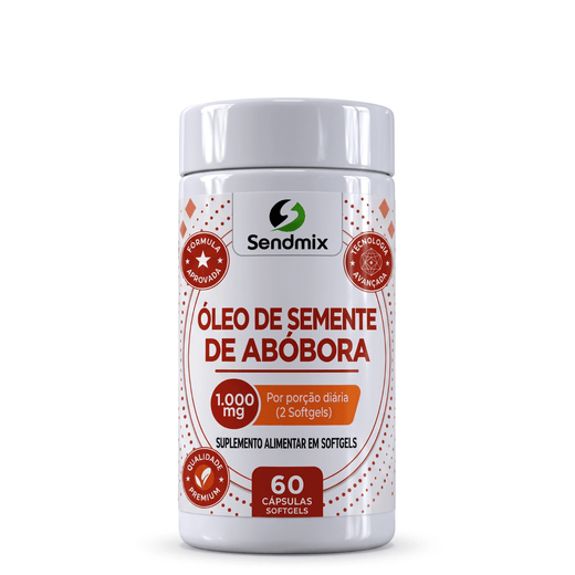 Óleo De Semente De Abóbora Sendmix 2000mg 60 Cápsulas softgels