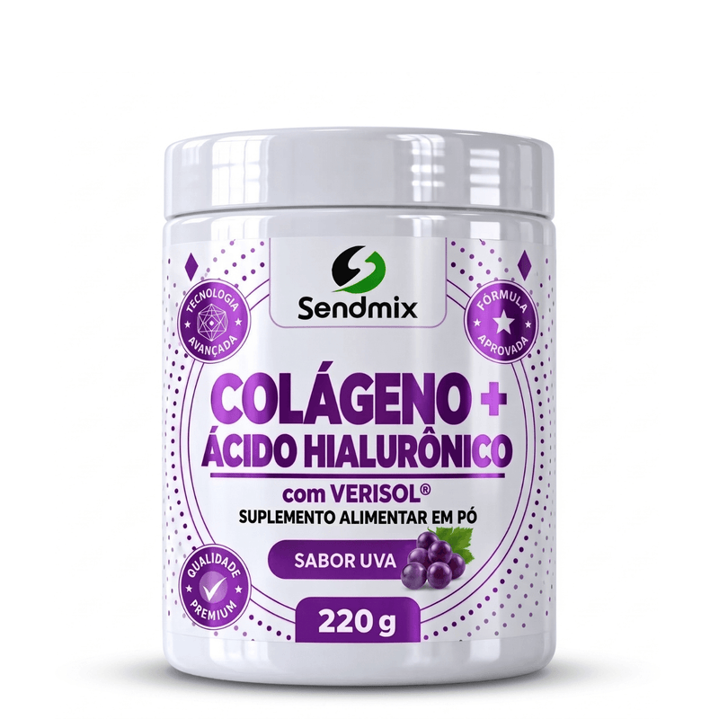 Colágeno + Ácido Hialurônico Sendmix com Verisol® 220g