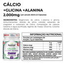 Cálcio+Glicina+Alanina Sunfood 2000mg 120Caps