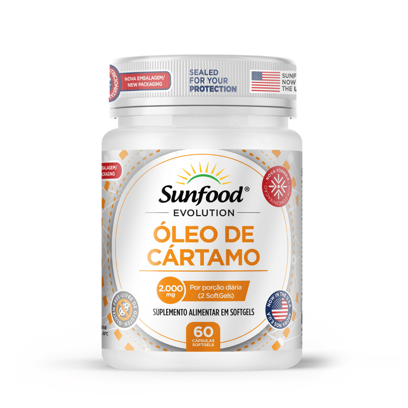 Óleo De Cártamo Sunfood 2000mg 60softgels