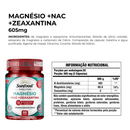 Magnésio + NAC + Zeaxantina 605mg Sunfood 60Caps