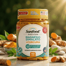 Magnésio Dimalato + Cúrcuma Sunfood 1000mg 60Caps