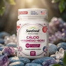 Cálcio + Magnésio + Boro Sunfood 1100mg 60caps